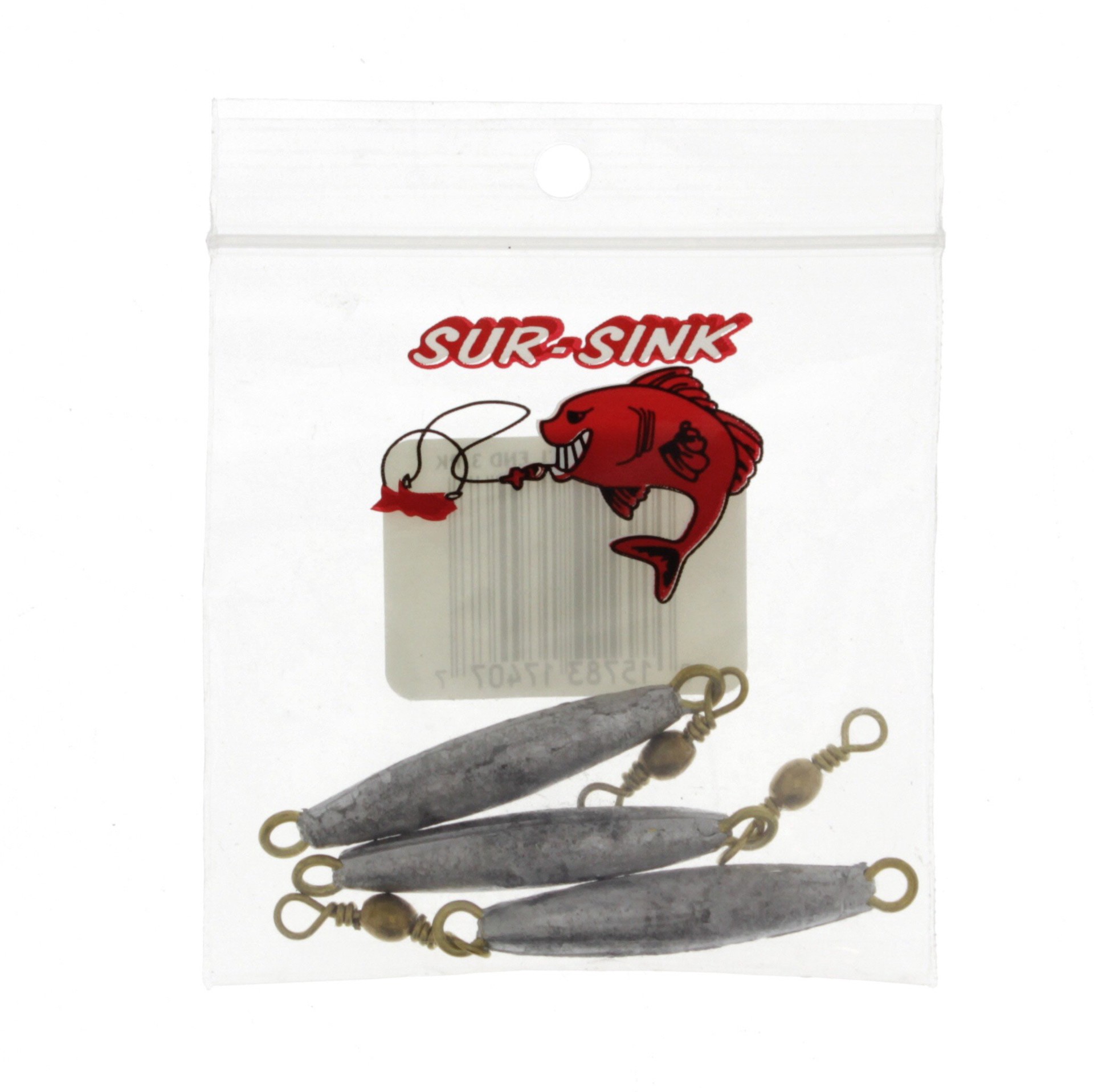 slide 1 of 1, Sur-Sink Castings 3/4 Ounce Swivel End Skinner, 3 ct