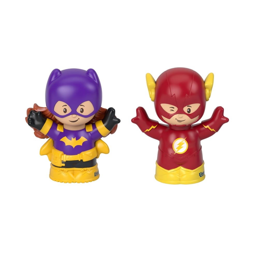 slide 1 of 1, Fisher-Price Little People Dc Super Friends Batgirl & The Flash Figures, 2 ct