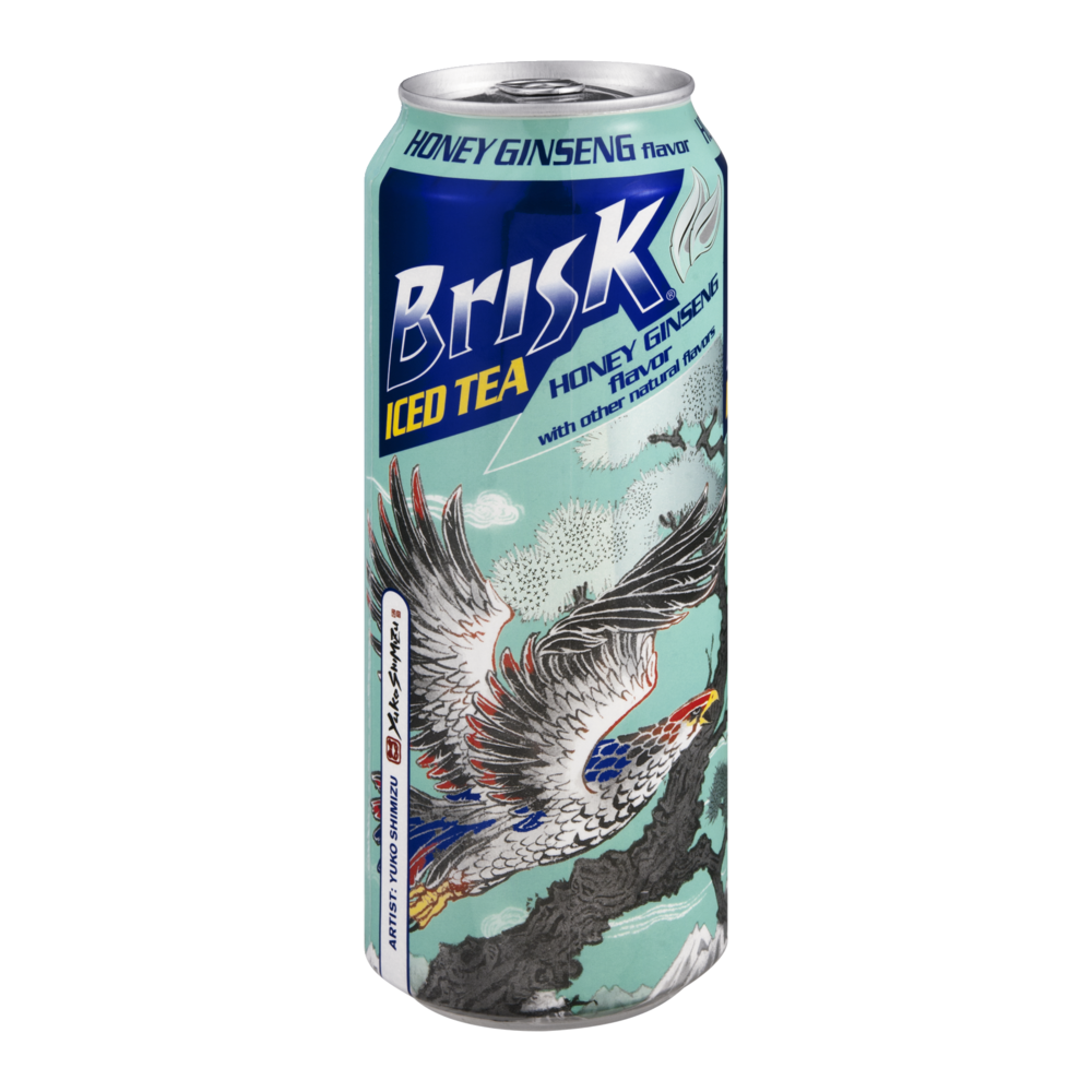 slide 1 of 1, Brisk Honey Ginseng Iced Green Tea - 24 fl oz, 24 fl oz