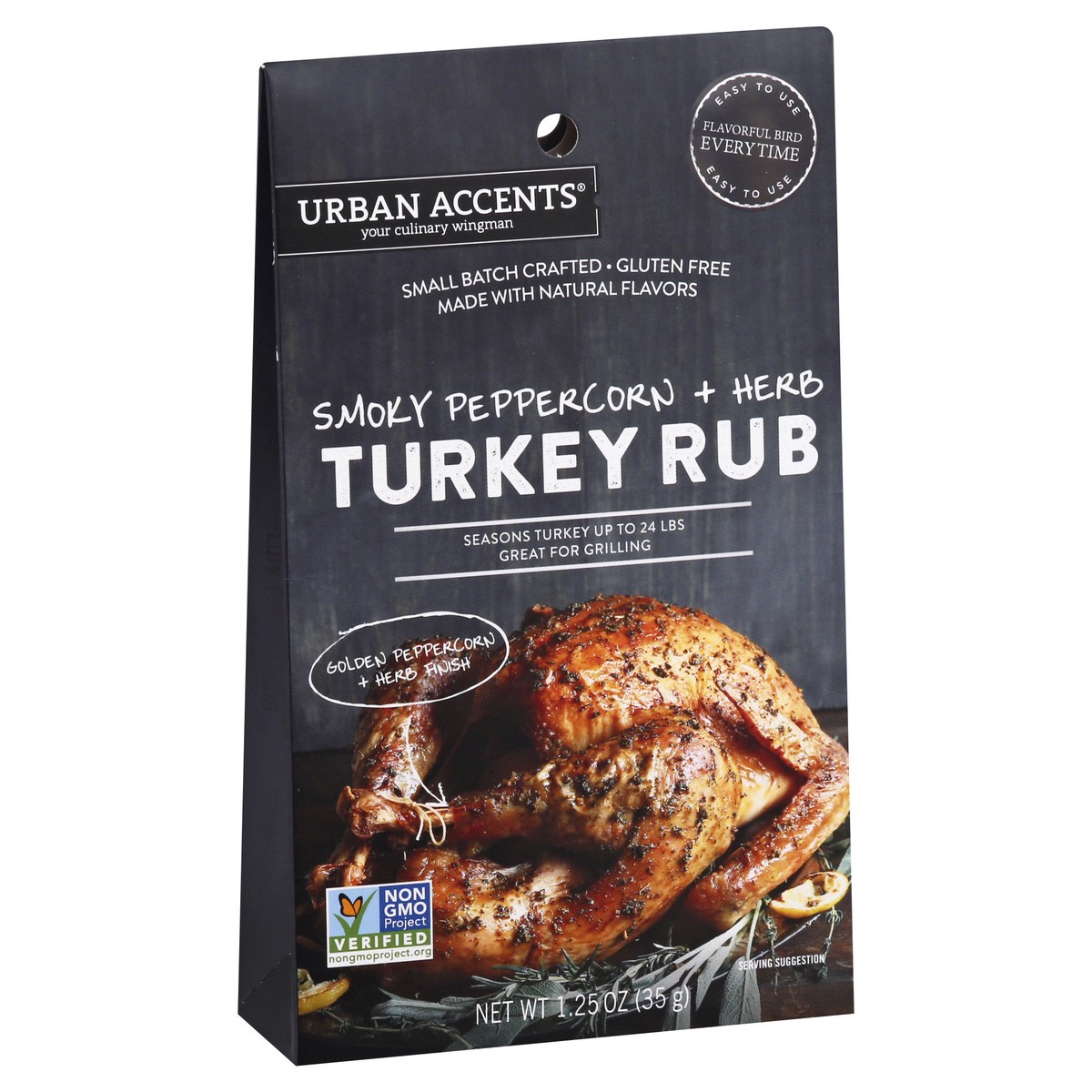 slide 3 of 10, Urban Accents Smoky Peppercorn + Herb Turkey Rub 1.25 oz, 1.25 oz