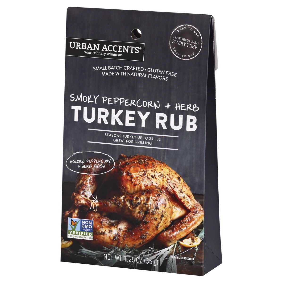 slide 6 of 10, Urban Accents Smoky Peppercorn + Herb Turkey Rub 1.25 oz, 1.25 oz