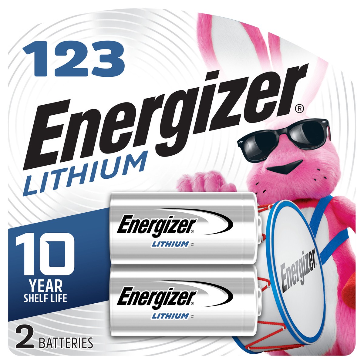 slide 1 of 3, Energizer 123 Lithium Batteries (2 Pack), 3V Photo Batteries, 2 ct