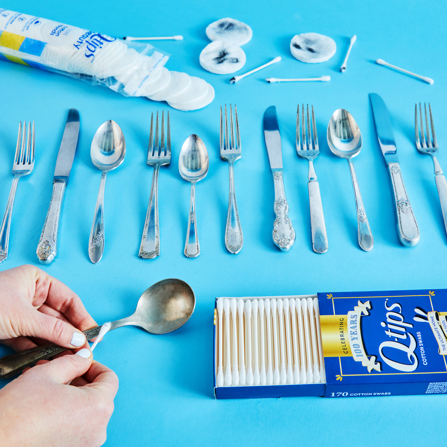 slide 3 of 4, Q-Tips Beauty Cotton Rounds 80 ea, 80 ct