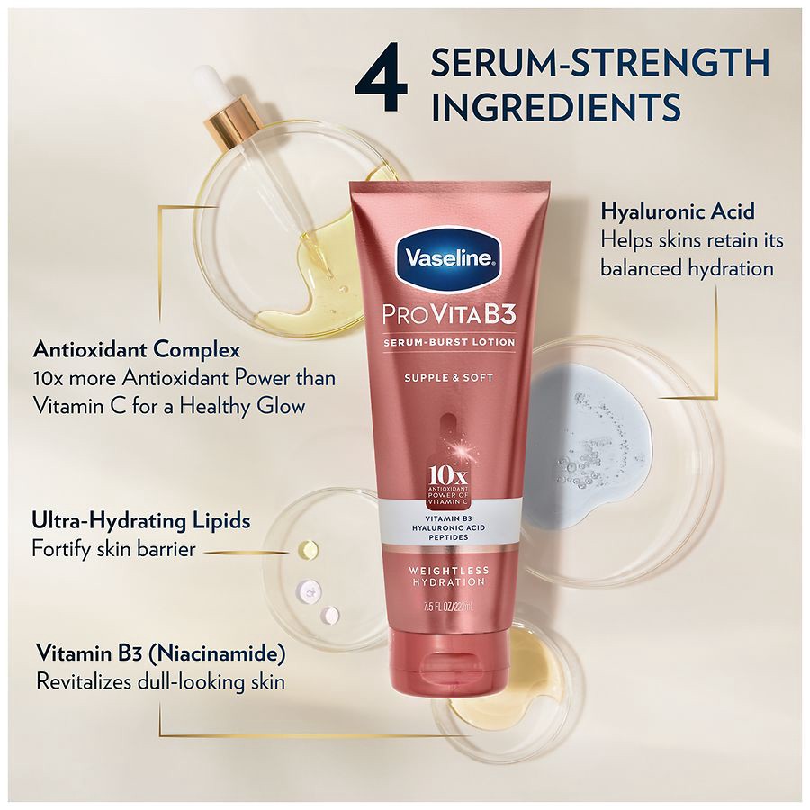 slide 4 of 5, Vaseline Provita B3 Supple & Soft, 7.5 fl oz