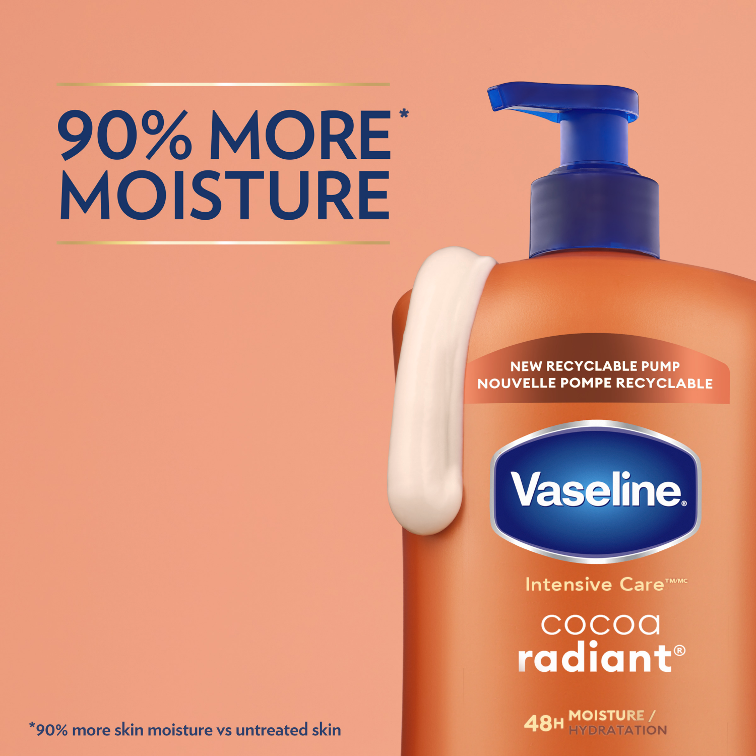 slide 8 of 8, Vaseline Intensive Care Cocoa Radiant Hand & Body Lotion, 32 oz