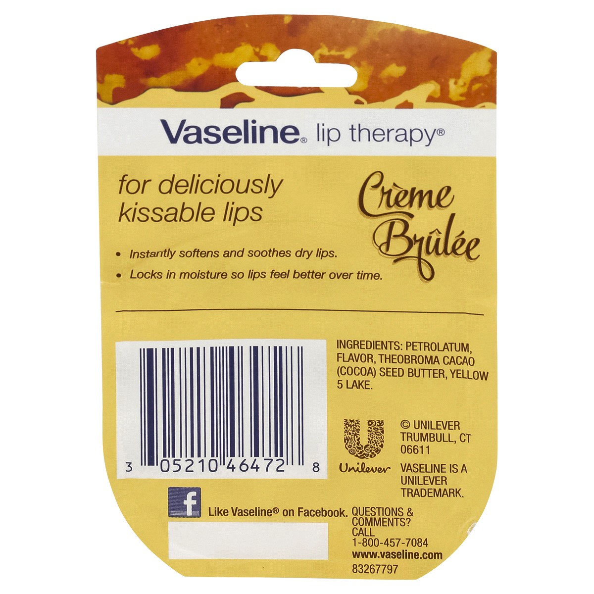 slide 2 of 2, Vaseline Creme Brulee Lip Therapy, 0.25 oz