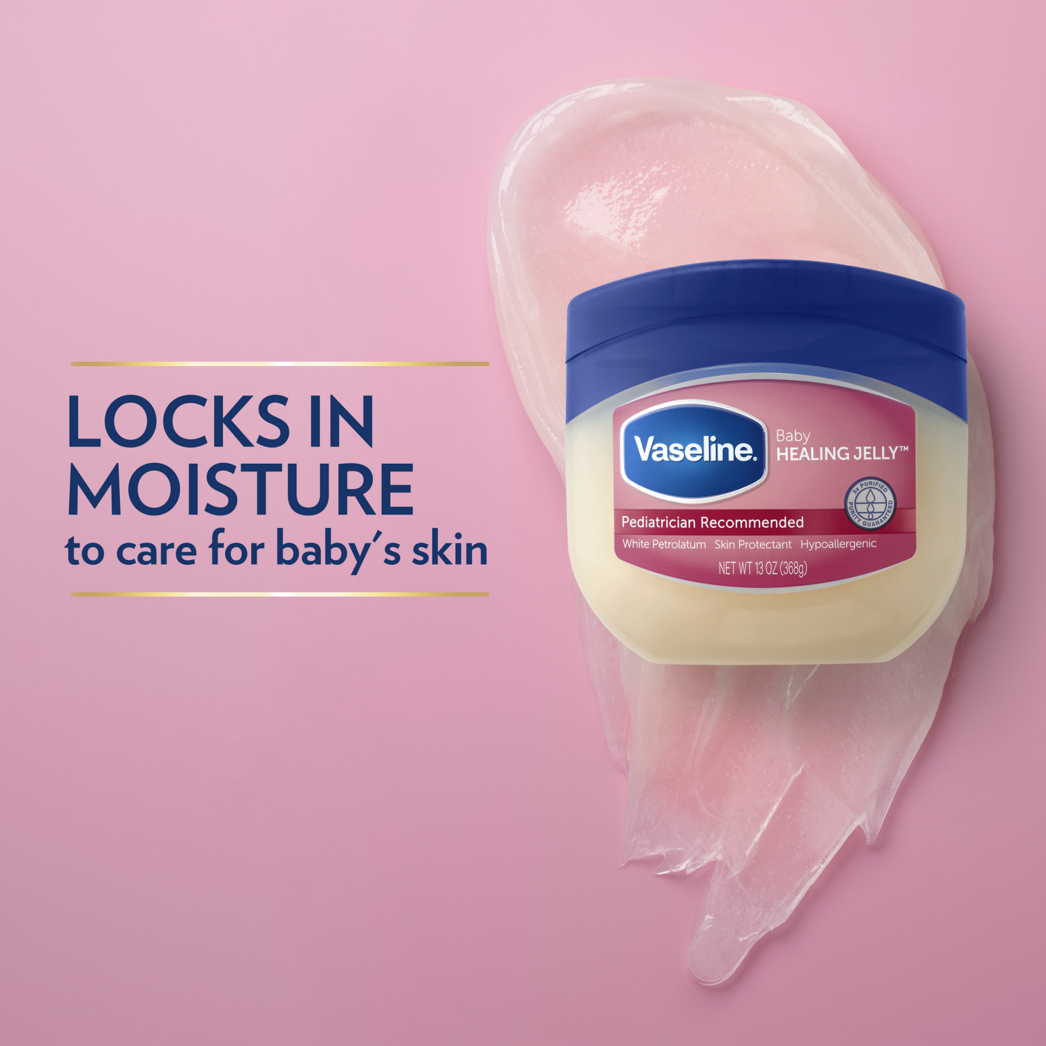 slide 3 of 5, Vaseline Baby Healing Jelly 13 oz, 1 ct