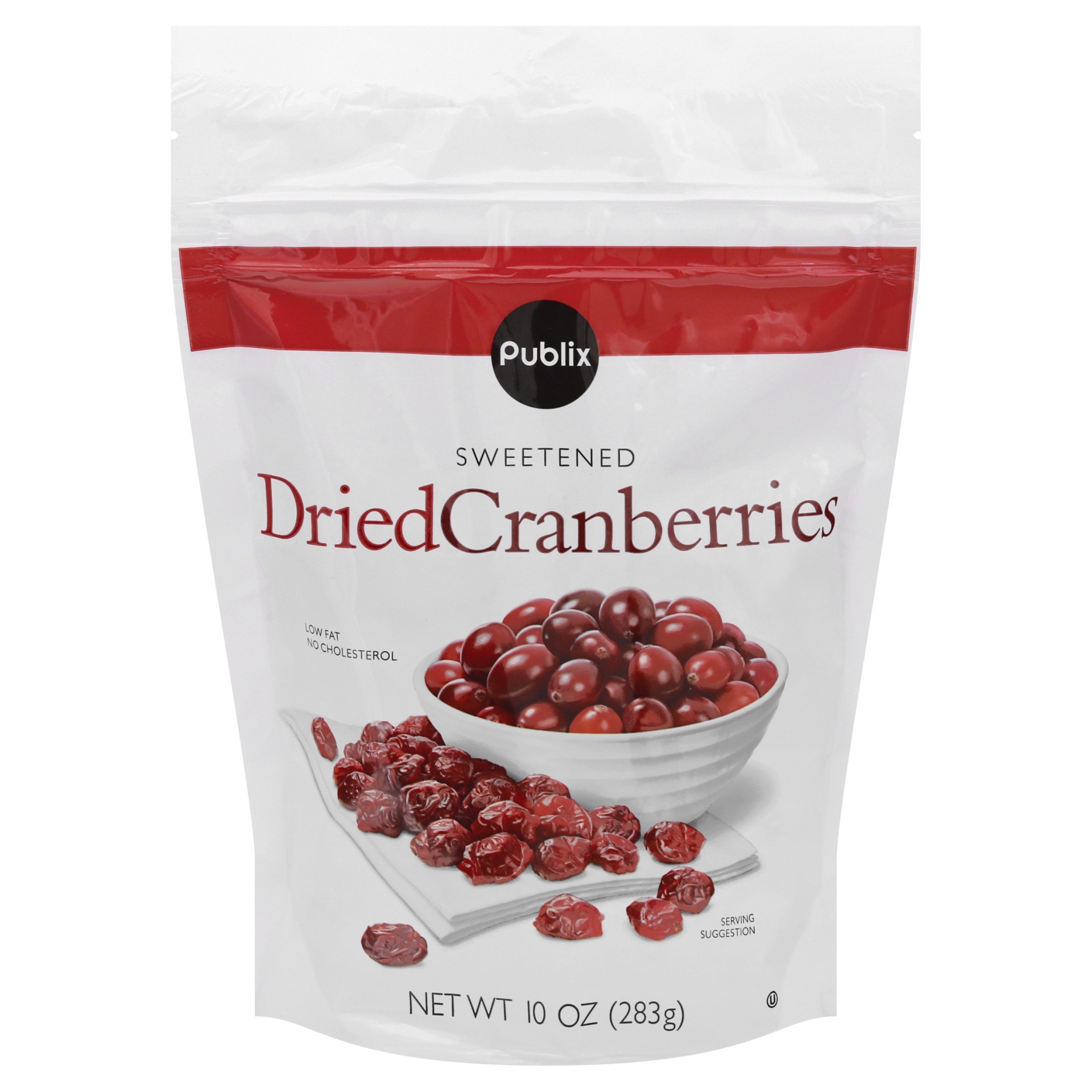 slide 1 of 1, Publix Sweetened Dried Cranberries, 10 oz