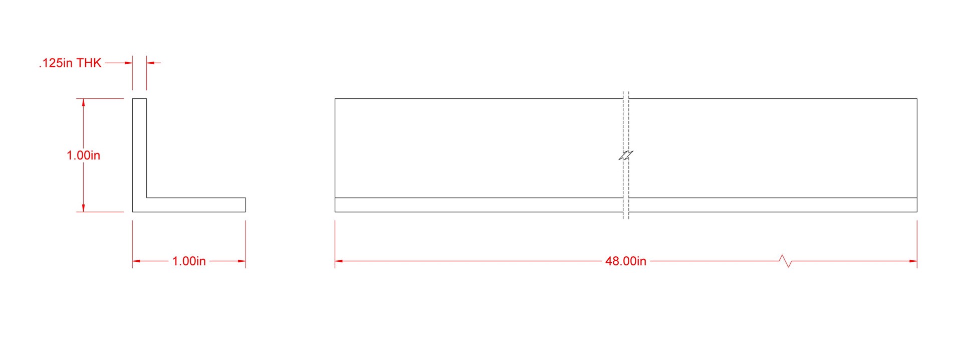 slide 2 of 4, Hillman 1-in W x 1-in H x 4-ft L Mill Finished Aluminum Solid Angle, 1 ct