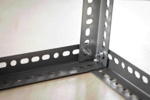 slide 2 of 6, Steelworks 1-1/4-in W x 1-1/4-in H x 3-ft L Zinc-Plated Steel Perforated-Round Angle, 1 ct