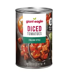 Giant Eagle Diced Tomatoes, Italian Style - 14.5 oz