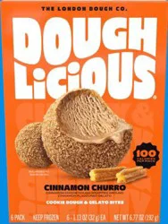 Doughlicious Cinnamon Churro Cookie Dough & Gelato Bites 6 - 1.13 oz Packs