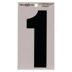 Hillman Black and Silver Reflective Adhesive Number 1