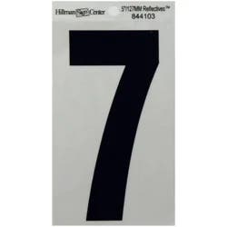 Hillman Black and Silver Reflective Adhesive Number 7