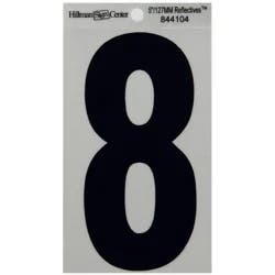 Hillman Black and Silver Reflective Adhesive Number 8