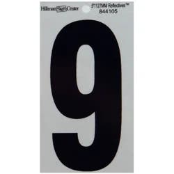 Hillman Black and Silver Reflective Adhesive Number 9