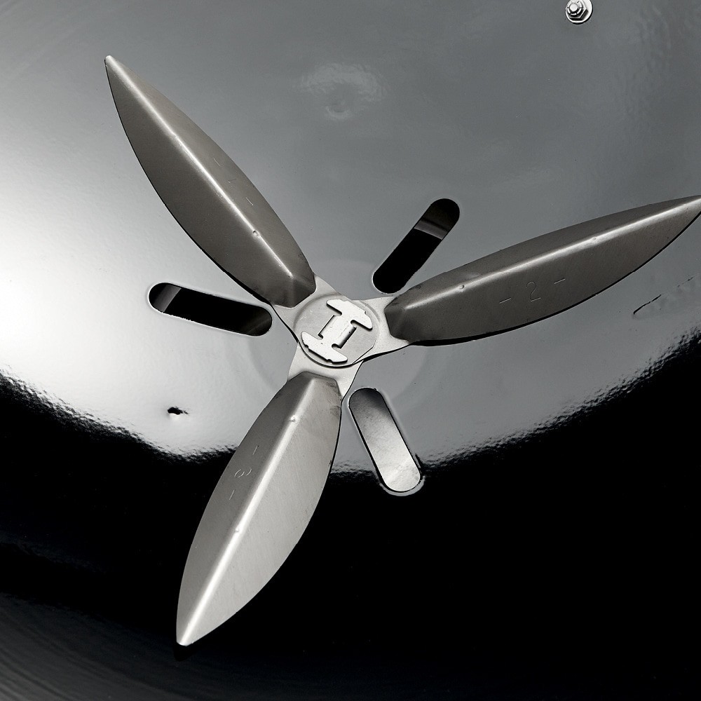 slide 3 of 6, Weber Original Kettle 22-in W Black Kettle Charcoal Grill, 1 ct