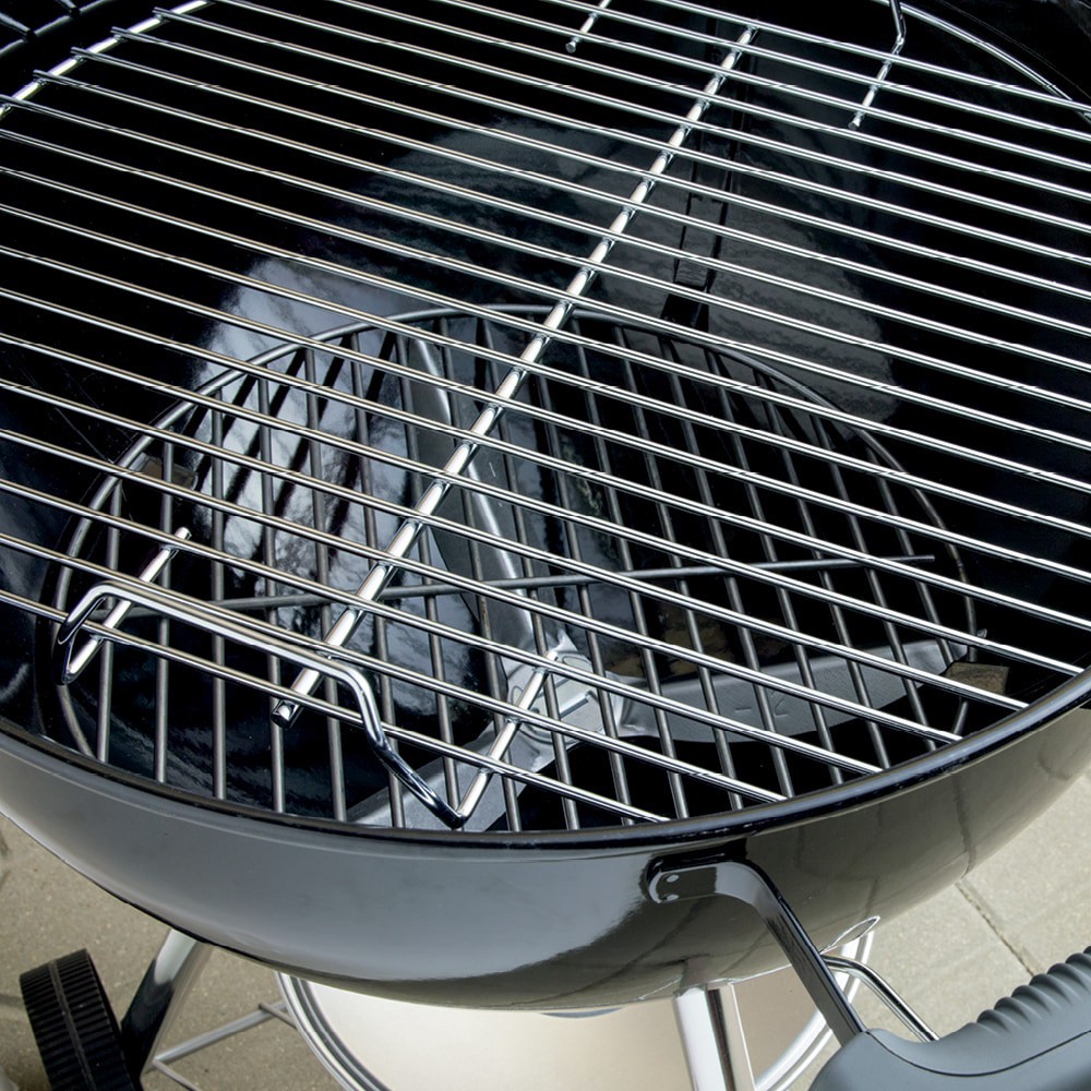 slide 4 of 6, Weber Original Kettle 22-in W Black Kettle Charcoal Grill, 1 ct