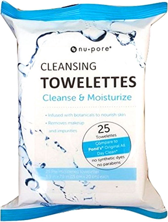 slide 1 of 1, Nu-Pore Moisturizing & Cleanse Acne Towelettes, 25 ct