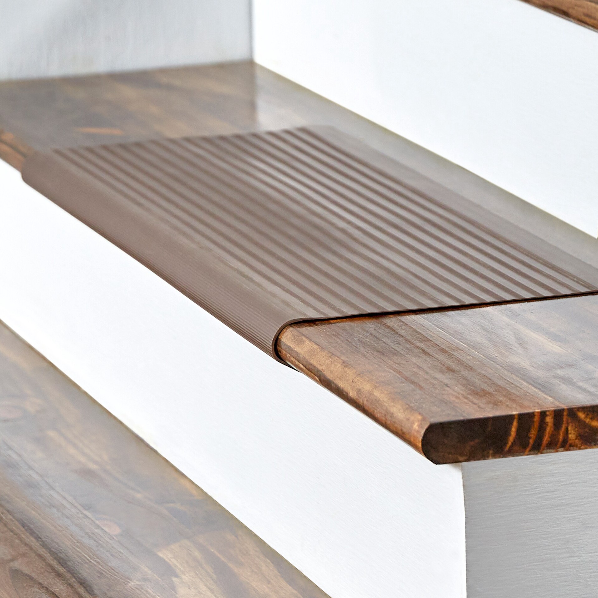 slide 2 of 6, M-D Brown Rectangular Indoor Stair tread rug, 1 ct