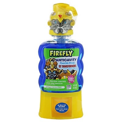 slide 1 of 1, Firefly Transformers Anti-Cavity Mouth Rinse, 16 fl oz