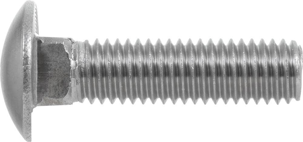 slide 3 of 3, Hillman 1/4-in x 5-in Stainless Coarse Thread Interior/Exterior Carriage Bolt, 1 ct