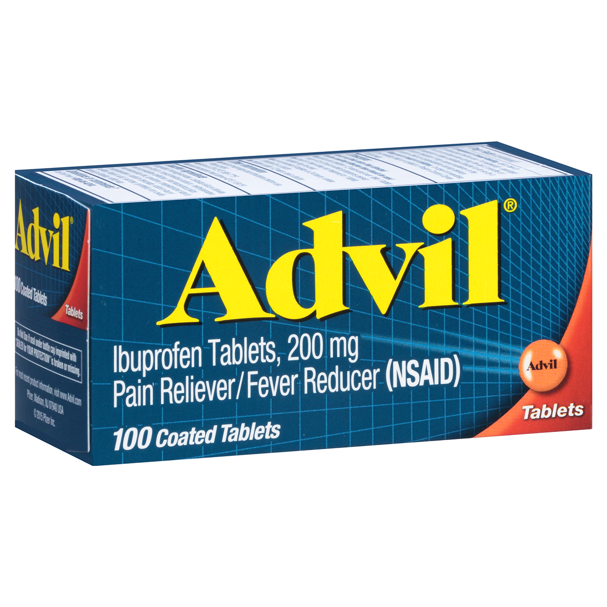 slide 2 of 5, Advil Pain Reliever Fever Reducer Ibuprofen, 100 ct