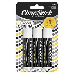 ChapStick Classic Original Lip Balm 3 - 0.15 oz Sticks