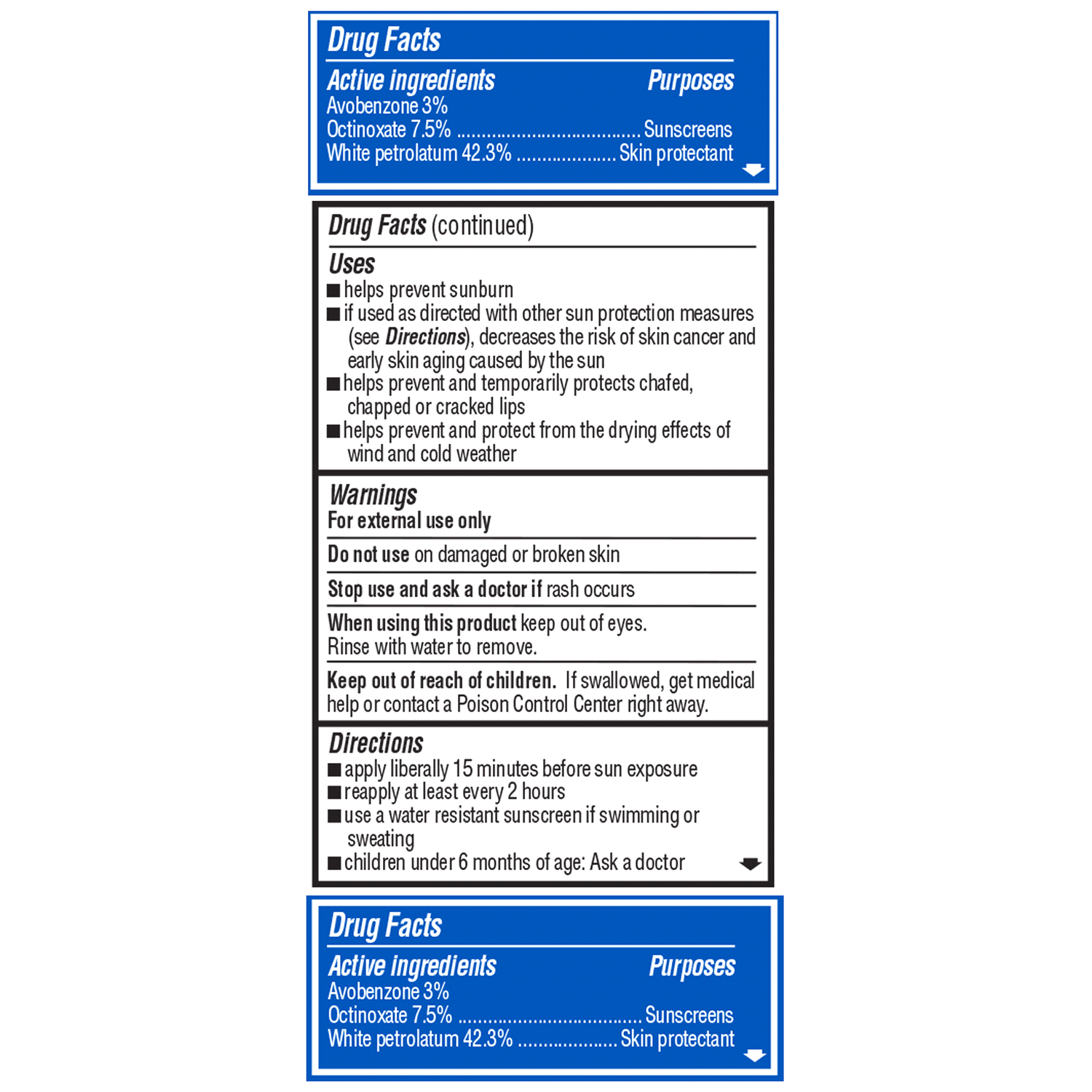 slide 4 of 4, ChapStick Broad Spectrum SPF 15 Orginal Moisturizer 2 in 1 Lip Care 3 ea, 3 ct