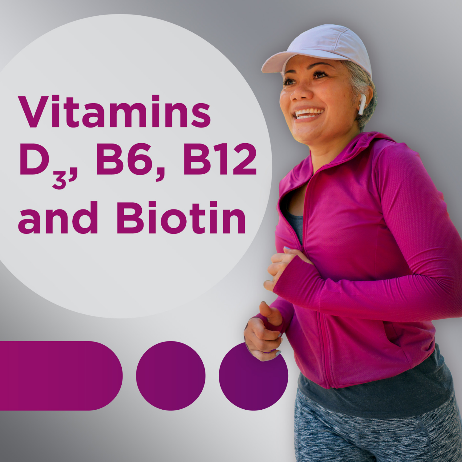 slide 3 of 5, Centrum MultiGummies for Women 50 Plus, Multivitamin/Multimineral Supplement with Vitamins D3, E, B6, and B12, Assorted Fruit Flavor, 140 ct