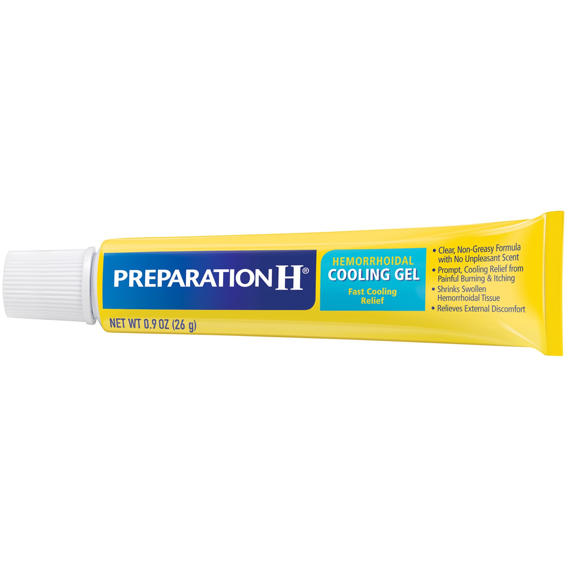 slide 2 of 5, PREPARATION H Hemorrhoid Symptom Treatment Cooling Gel, Fast Discomfort Relief with Vitamin E and Aloe, Tube (0.9 Ounce), 1 ct