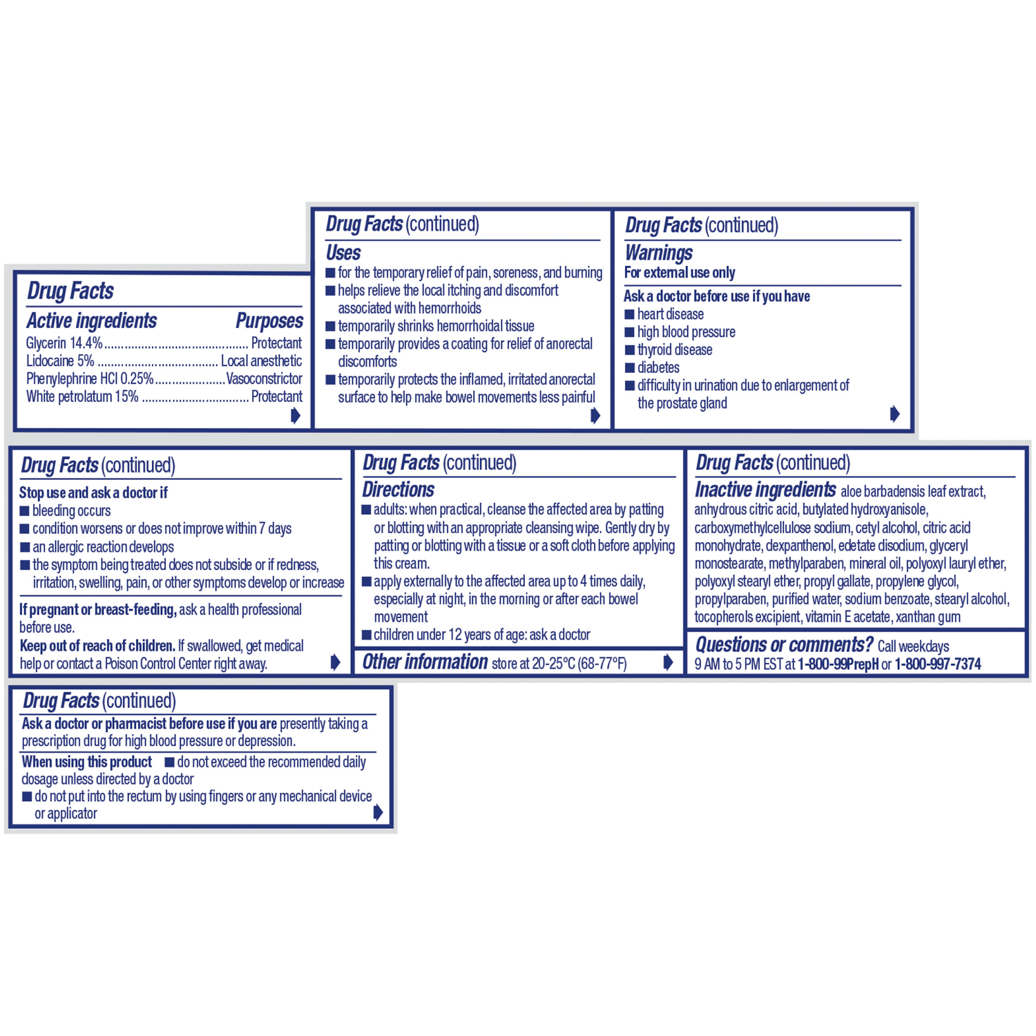 slide 4 of 5, Preparation H Rapid Relief Hemorrhoid Cream with Lidocaine - 1 Oz, 1 ct