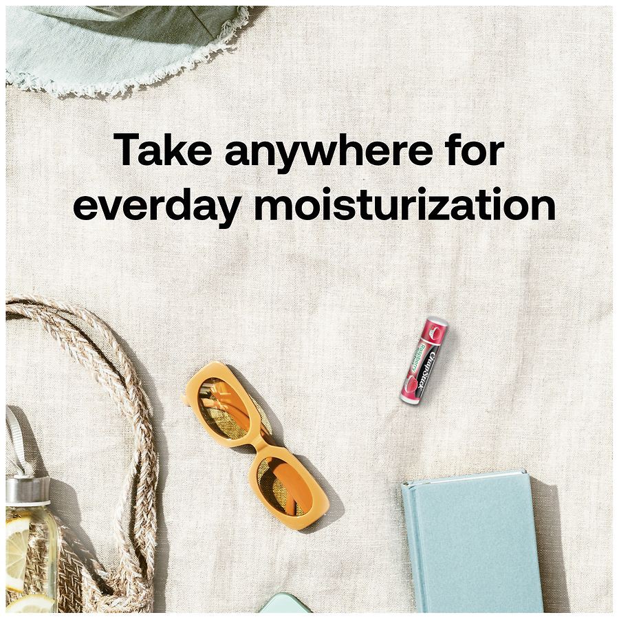 slide 5 of 5, ChapStick Flavored Moisturizing Lip Balm Raspberry Sorbet, 0.15 oz