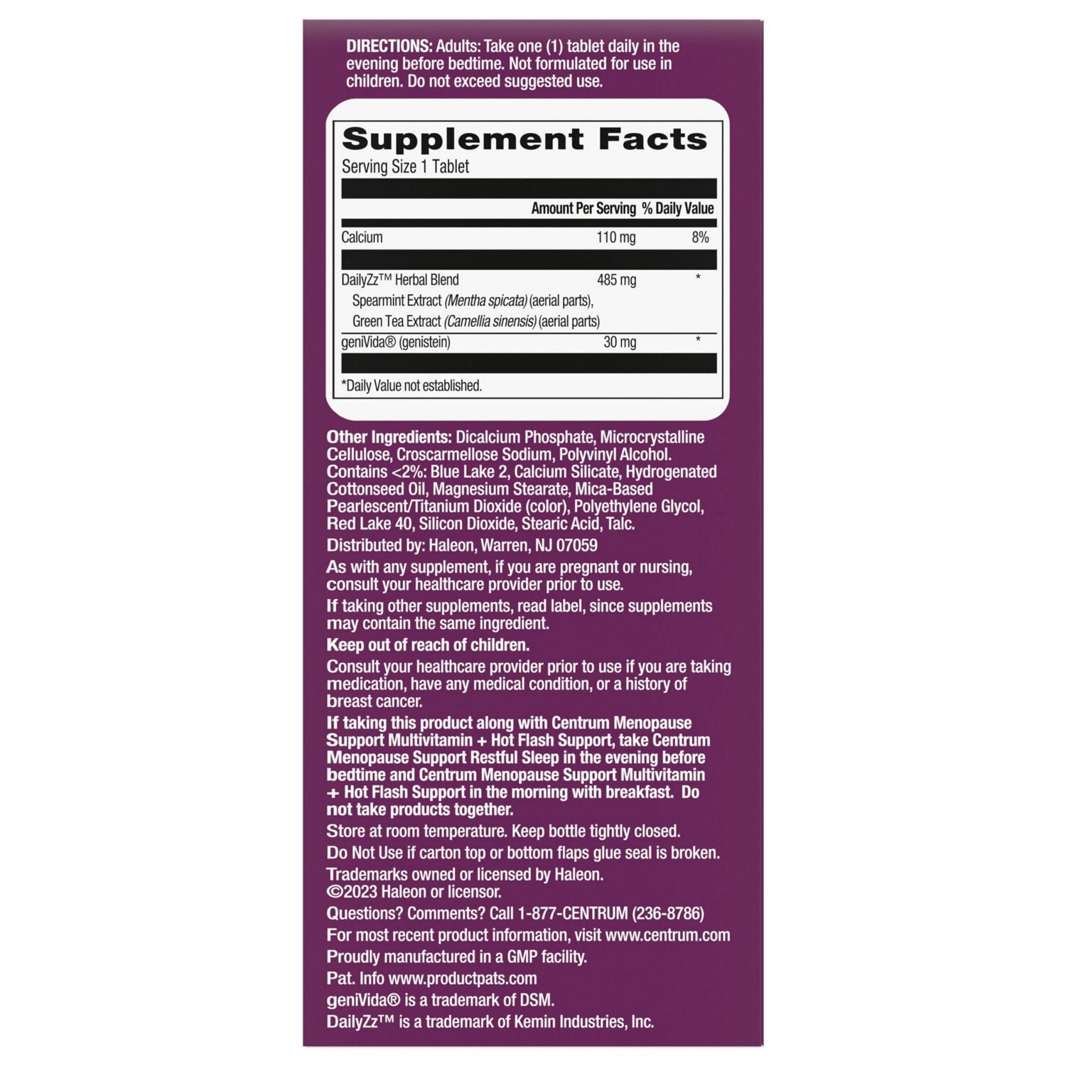 slide 3 of 4, Centrum Restful Sleep Menopause Support Tablets, 28 ct