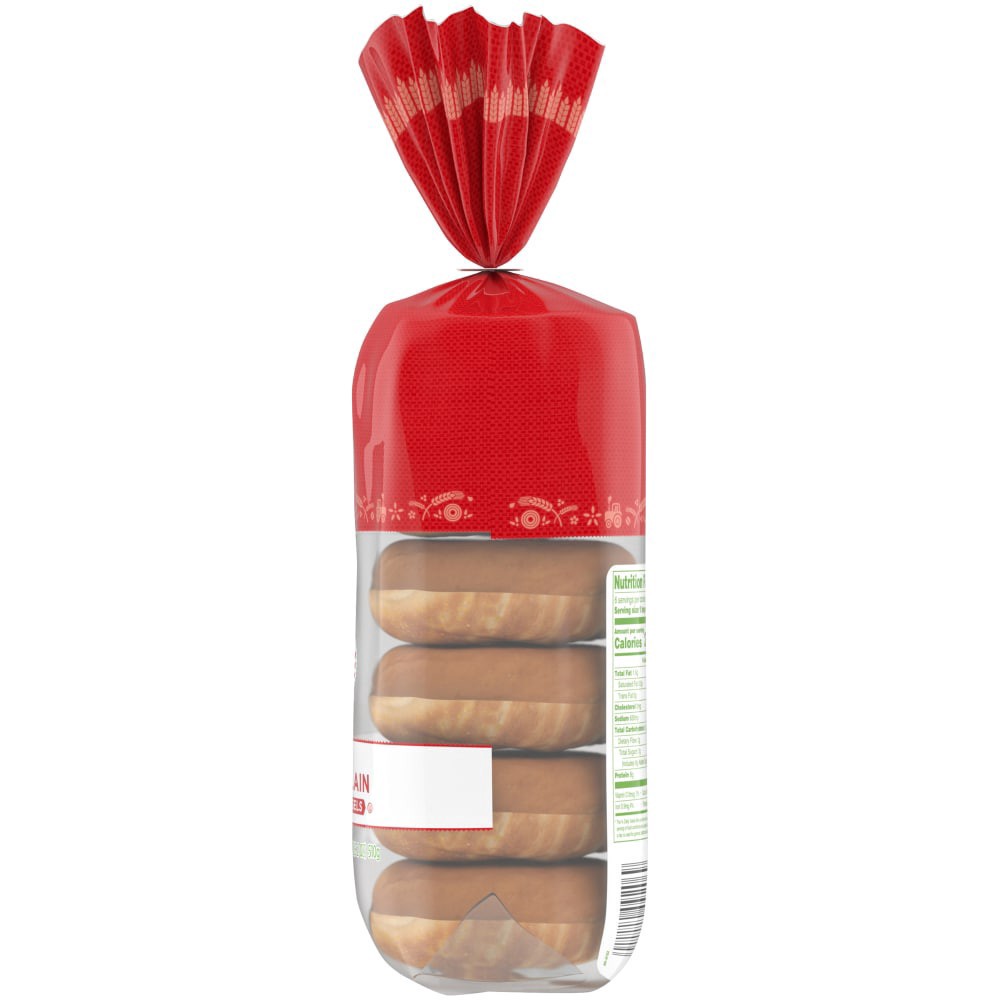 slide 3 of 3, Simple Truth Organic Plain Bagels, 6 ct; 18 oz