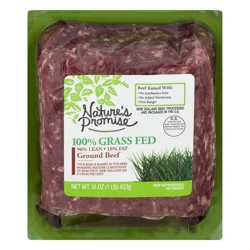 Nature's Promise 100% Grass-fed 90% Lean 10% Fat Ground Beef