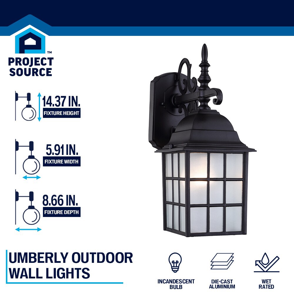 slide 6 of 6, Project Source Outdoor Wall Light, 1 ct
