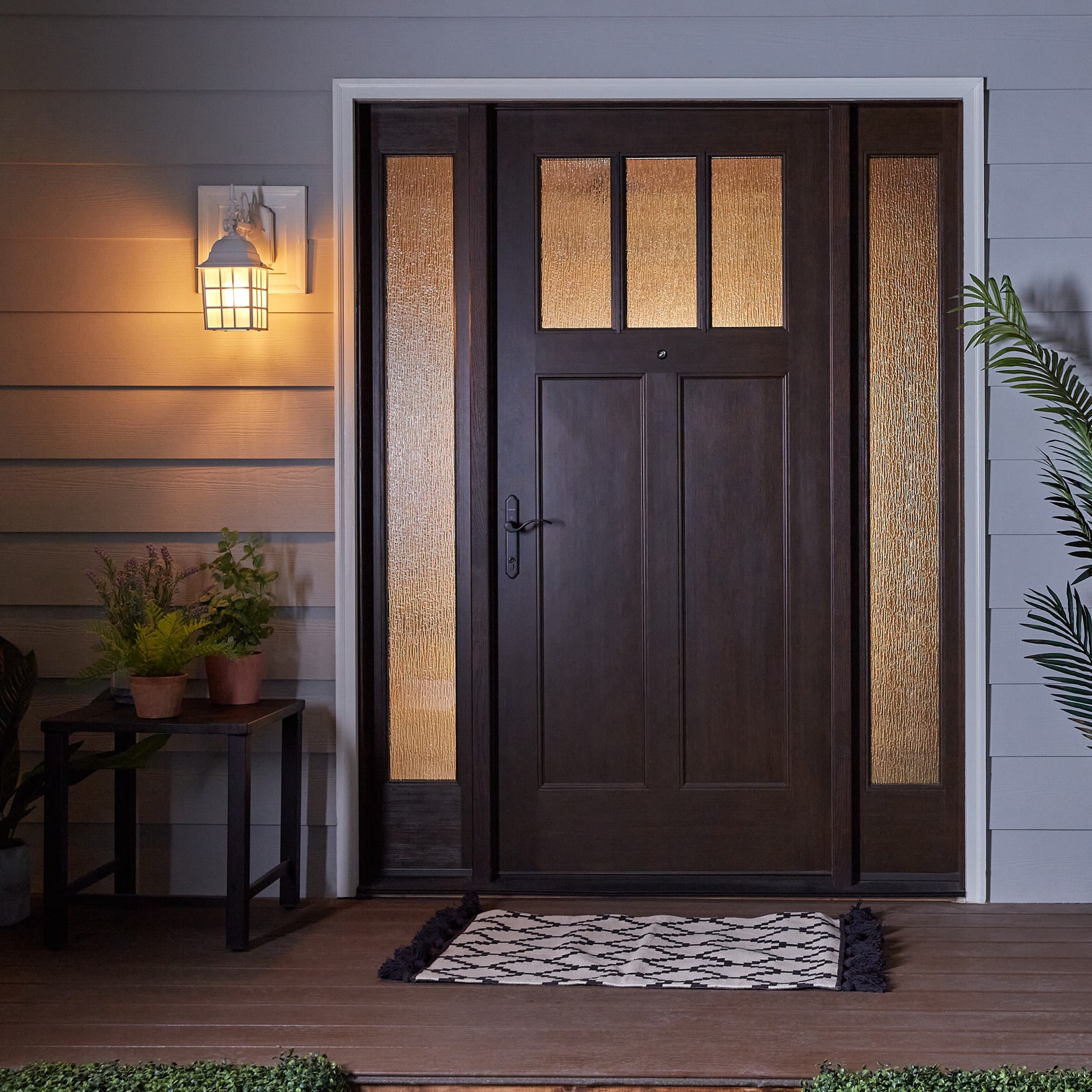 slide 2 of 6, Project Source 1 -Light 14.37-in H White Hardwired Outdoor Wall Light, 1 ct