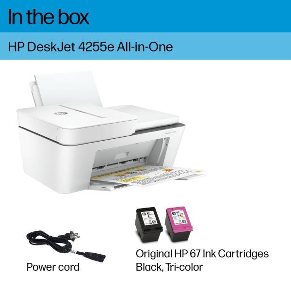 slide 5 of 10, Hp Deskjet 4255E Wireless All-In-One Color Printer, 1 ct