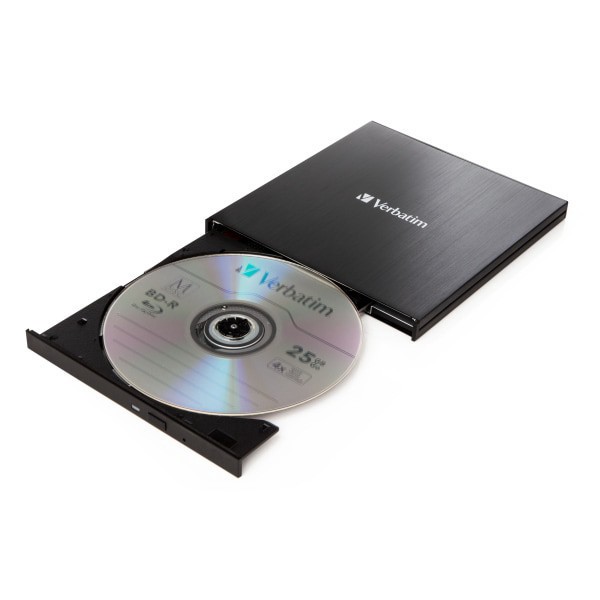 slide 5 of 9, Verbatim External Slimline Blu-Ray Writer, 1 ct