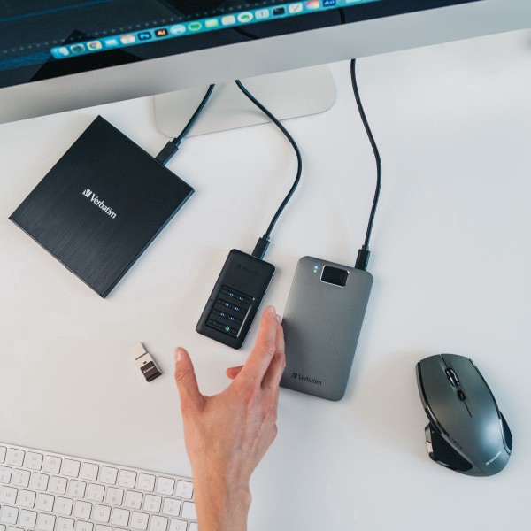 slide 2 of 9, Verbatim External Slimline Blu-Ray Writer, 1 ct