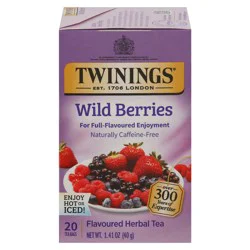 Twinings Tea Bags Wild Berries Herbal Tea - 20 ct