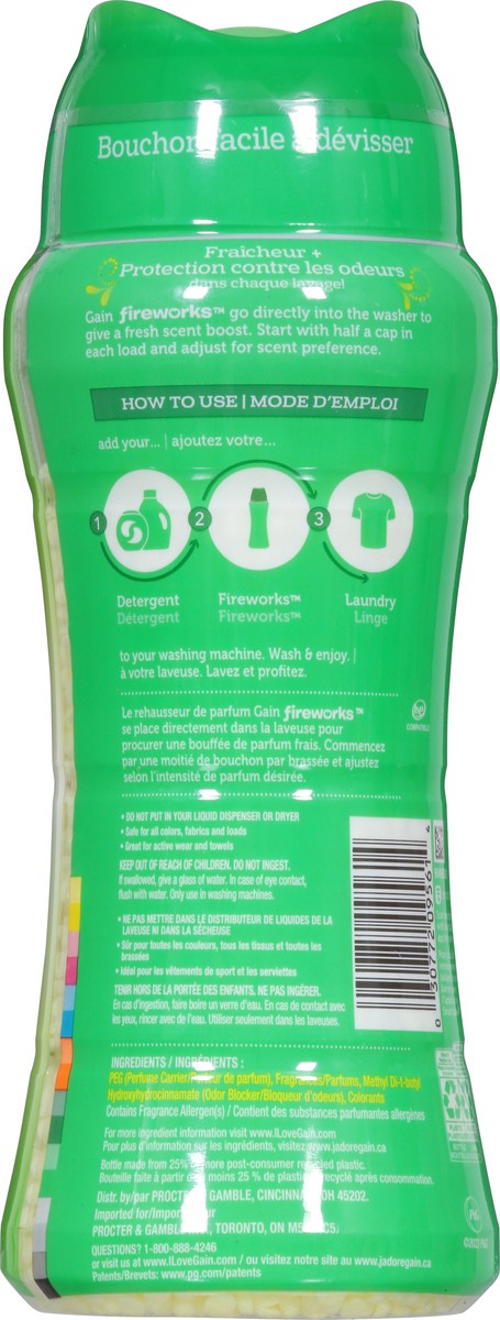 slide 8 of 13, Gain In-Wash Laundry Scent Booster, Original Scent, 12.2 OZ, Fresh Extender + Odor Protection, 12.2 oz