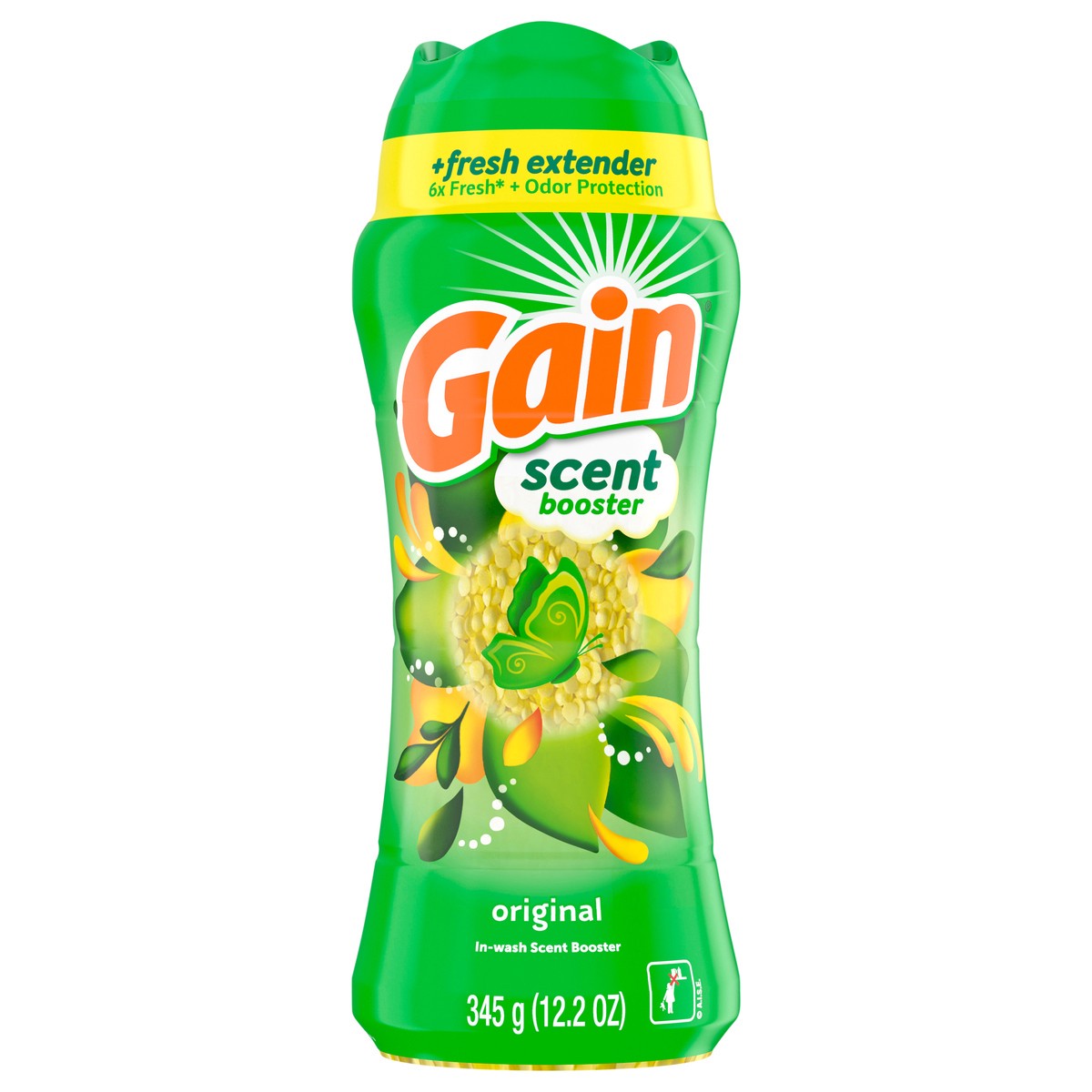 slide 1 of 13, Gain In-Wash Laundry Scent Booster, Original Scent, 12.2 OZ, Fresh Extender + Odor Protection, 12.2 oz