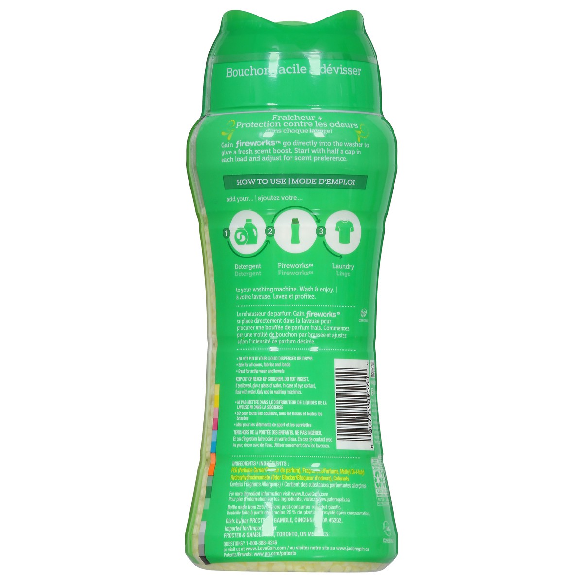 slide 9 of 13, Gain In-Wash Laundry Scent Booster, Original Scent, 12.2 OZ, Fresh Extender + Odor Protection, 12.2 oz