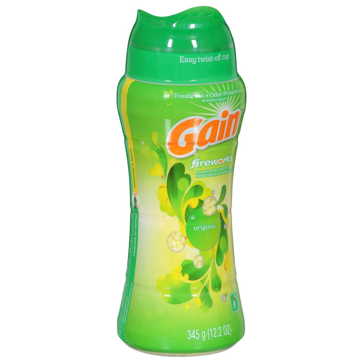 slide 2 of 13, Gain In-Wash Laundry Scent Booster, Original Scent, 12.2 OZ, Fresh Extender + Odor Protection, 12.2 oz