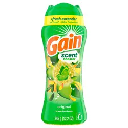 Gain In-Wash Laundry Scent Booster, Original Scent, 12.2 OZ, Fresh Extender + Odor Protection