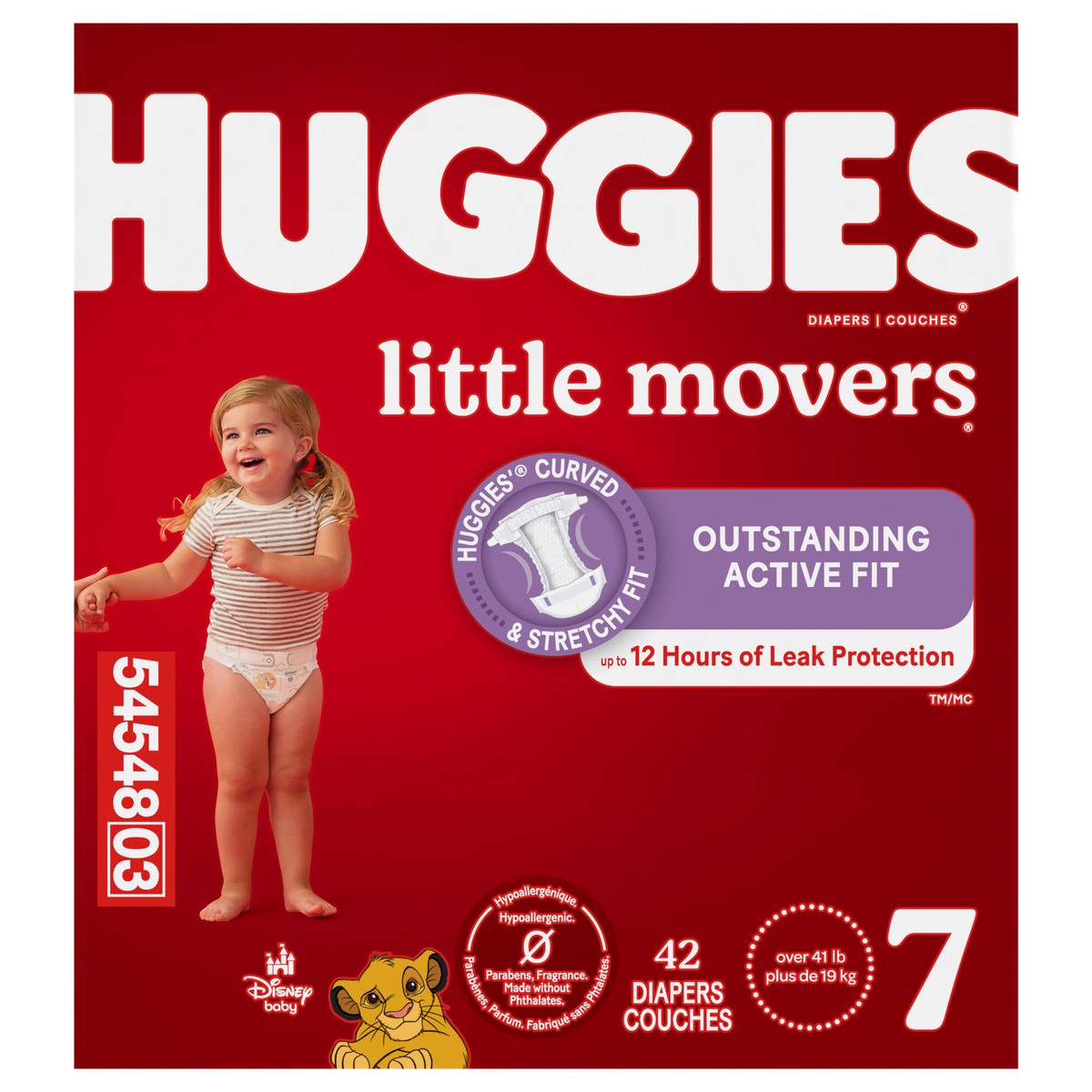 slide 1 of 4, Huggies Little Movers Baby Diapers, Size 7, 42 Ct, 42 ct