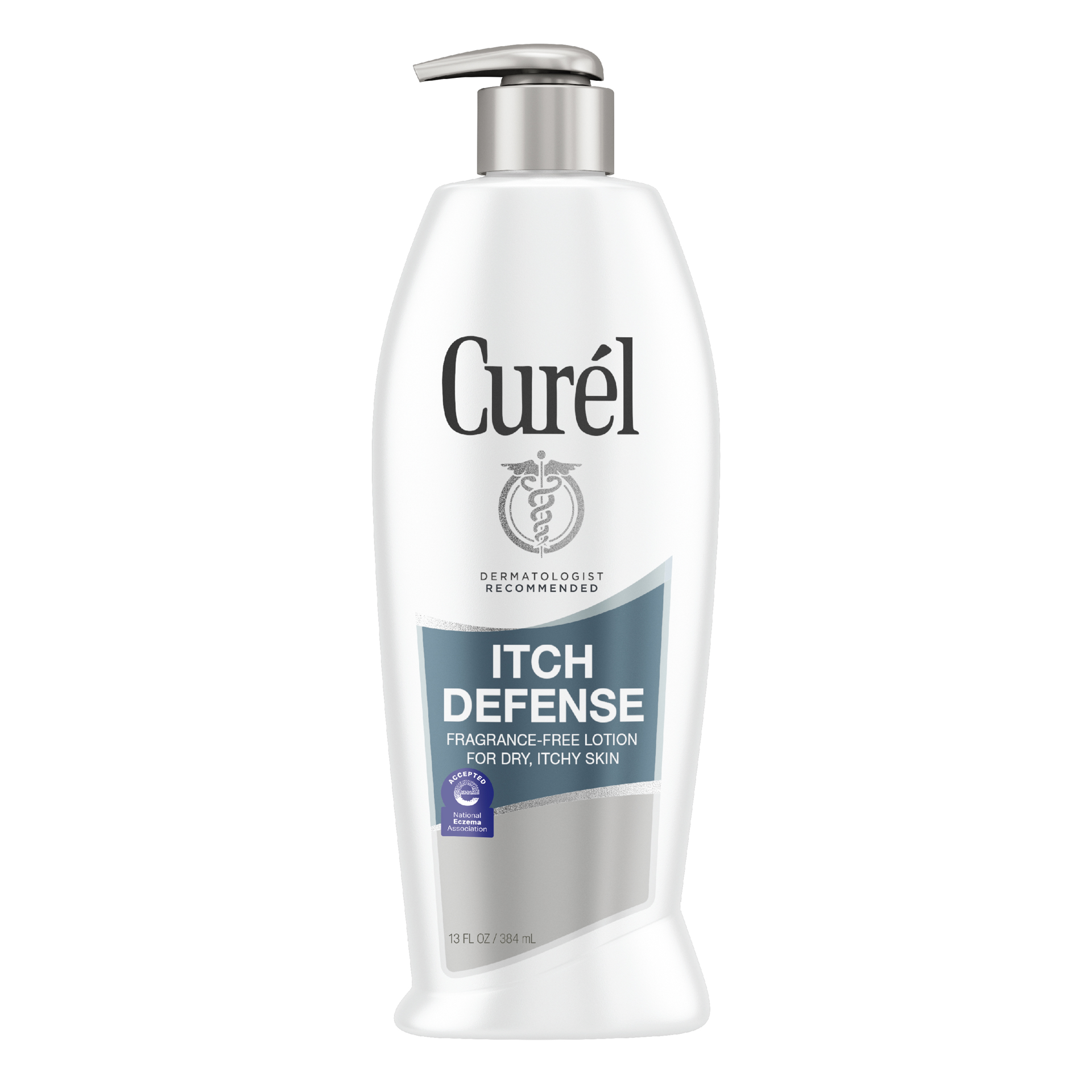 slide 1 of 7, Curél Itch Defense Calming Body Lotion, Moisturizer for Dry, Itchy Skin, Body and Hand Lotion, with Advanced Ceramide Complex, Pro-Vitamin B5, Shea Butter, 13 Oz, 13 fl oz