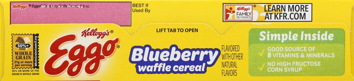 slide 2 of 10, Eggo Breakfast Cereal, Blueberry Waffle, 8.8 Oz, Box, 8.8 oz